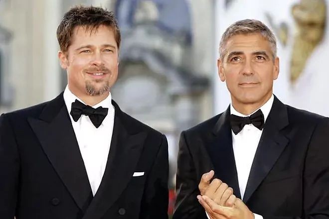 Brad Pitt calls George Clooney 'most handsome man' at present